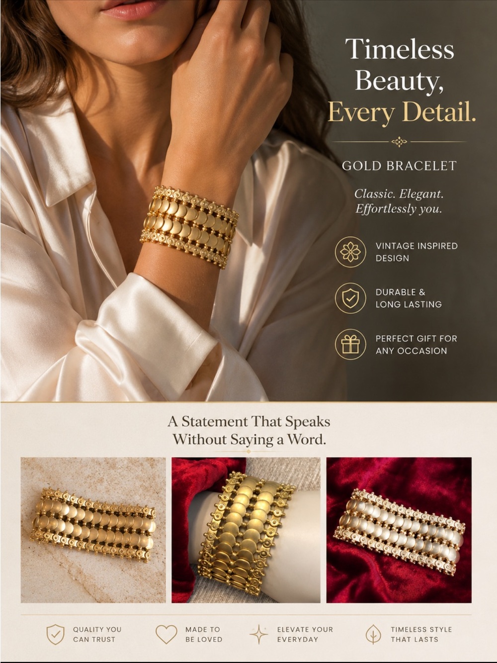 - Gold Bracelet